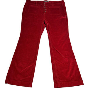Torrid Burgundy Corduroy Pants Womens 20R Bootcut Button Fly High Rise Winter